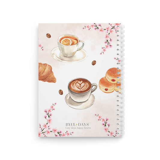 Cozy Notebook – Coffee and Croissants