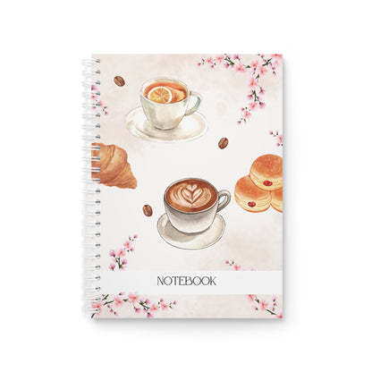 Cozy Notebook – Coffee and Croissants