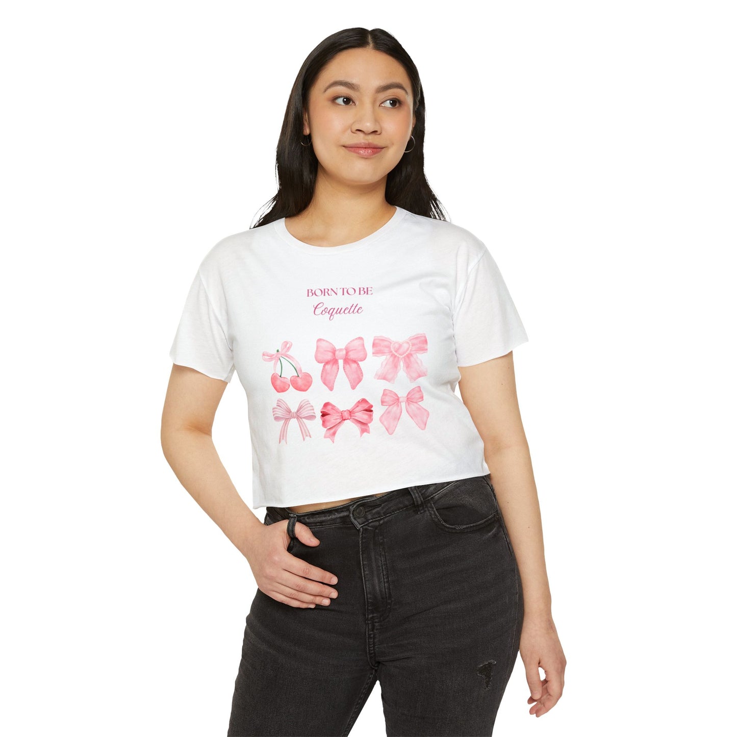 Crop Top — "Born to Be Coquette"