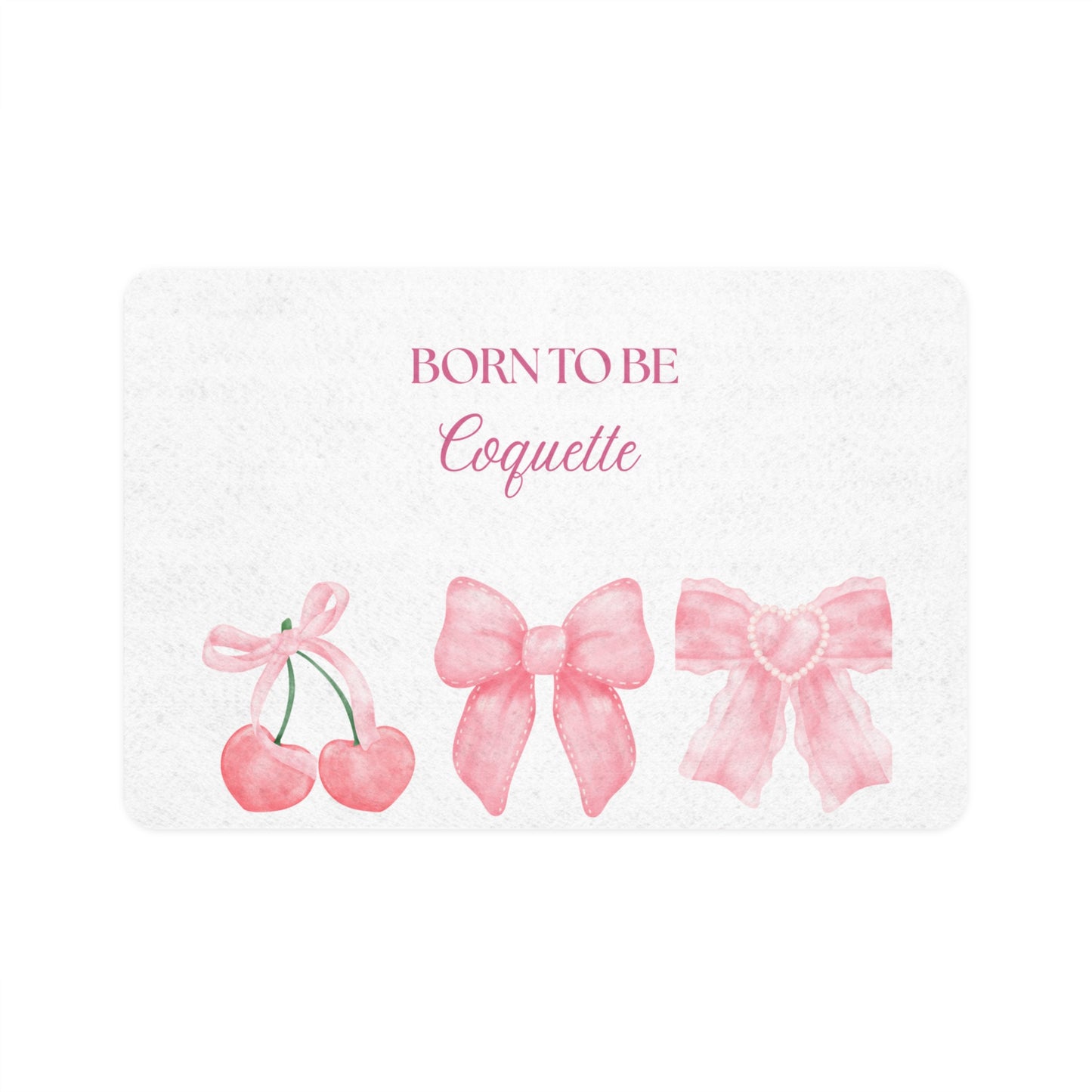Coquette Pet Food Mat - "Born to Be Coquette"