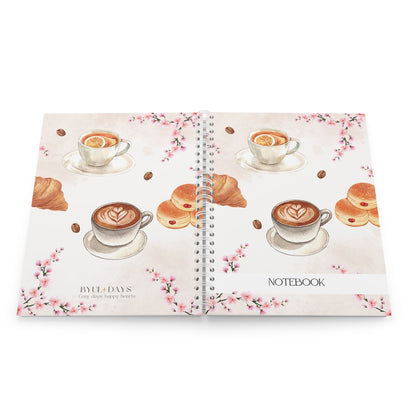 Cozy Notebook – Coffee and Croissants
