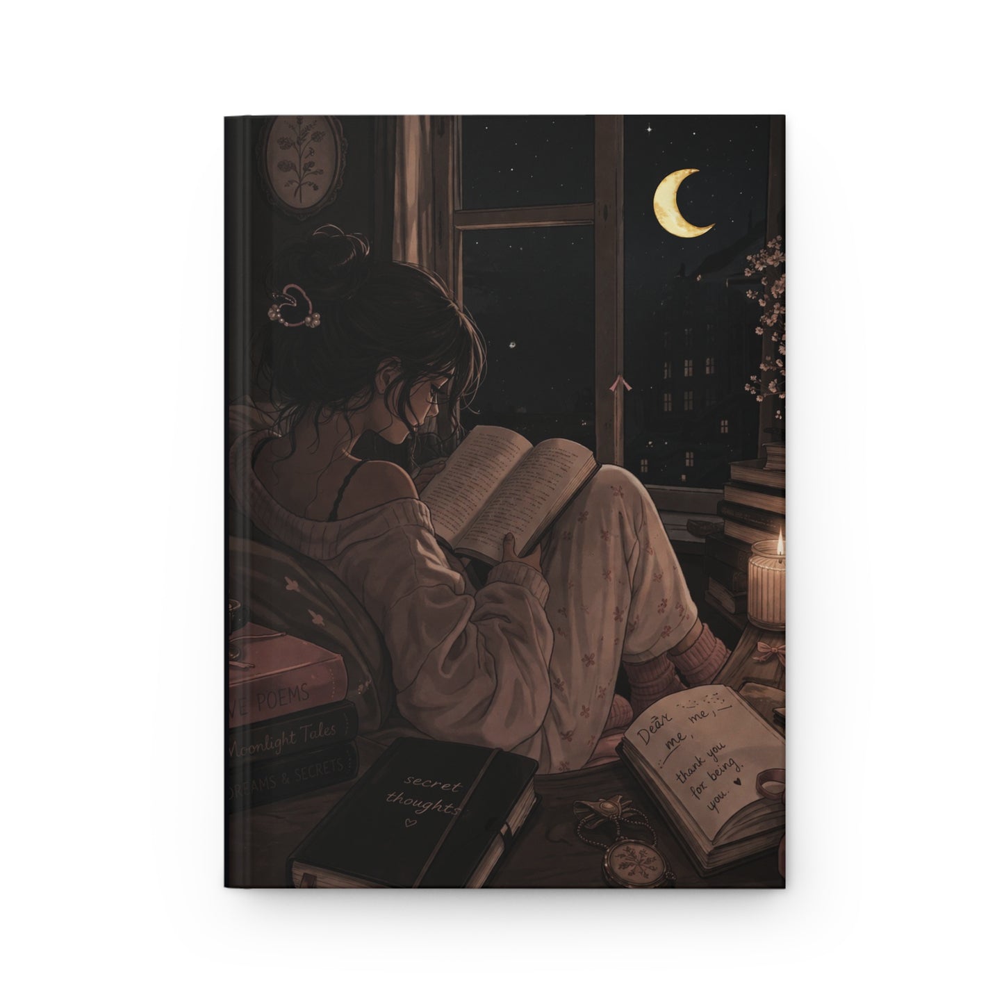 Cuaderno de tapa dura -Diarios a la luz de la luna