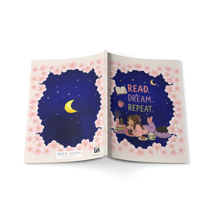Cuaderno de tapa blanda A5 "Read. Dream. Repeat"